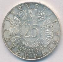 Ausztria 1963. 25Sch Ag "300 éve született Savoyai Jenő herceg" T:1-,2 kis patina
Austria...
