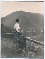 cca 1920 Erdély új határán, sajtómegjelenésre készített fotó, hátoldalon feliratozva, 22×17 cm