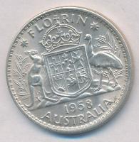 Ausztrália 1958. 1Fl Ag "II. Erzsébet" T:1-,2 
Australia 1958. 1 Florin Ag "Elisabet...