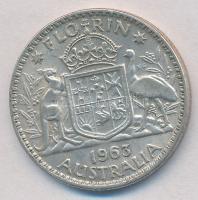 Ausztrália 1963. 1Fl Ag "II. Erzsébet" T:2 
Australia 1963. 1 Florin Ag "Elisabeth I...