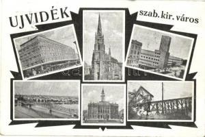 Újvidék, Novi Sad; Szabad királyi város. mozaiklap / mosaic postcard