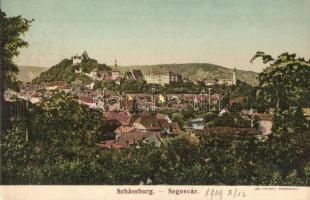 Segesvár, Schässburg, Sighisoara; látkép. Jos. Drotleff kiadása / general view (EK)