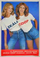1980 Skála Coop reklámplakát, 80x56,5 cm