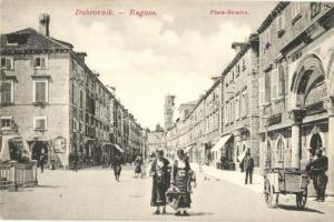 Dubrovnik, Ragusa; Placa Stradon, Drobac / square, shops