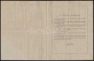 1891 Dekoratív meghívó a budapesti 32-ik számú cs. és kir. gyalogezred fennállásának 150. évfordulój...