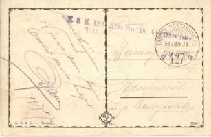 Trieste, Trieszt; Nuova Pescheria / new fish market hall + K.u.K. Inf. Reg. No. 38