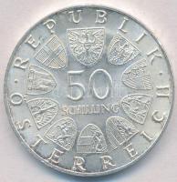 Ausztria 1968. 50Sch Ag "50 éves a Köztársaság" T:1-,2 patina, kis ph.
Austria 1968. 50 S...