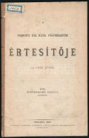 1875 A Pozsonyi Kir. Kath. főgymnasium értesítője 1874/5. évről, 50p