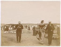 1894 Ercsi, Heti vásár, hátoldalon feliratozva, 8x11 cm