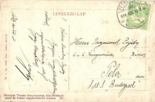 Petrozsény, Petrosani; Piac tér, árusok, üzletek. W. L. Bp. 5368. Muntyán Tivadar kiadása / market s...