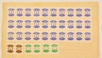 146 db okmánybélyeges lerovás iraton