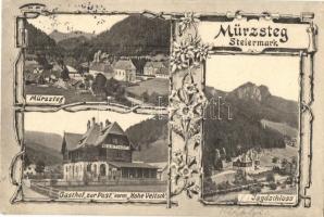 Mürzsteg, Gasthof zur Post, Jagdschloss / guest house, hunting castle. Art Nouveau, floral
