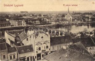 Lugos, Lugoj; látkép, híd. W. L. 153. / general view, bridge (EK)