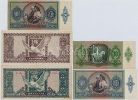 8db-os vegyes magyar pengő és forint bankjegy tétel, közte 1984. 100Ft fordított hátlapi alapnyomat ...