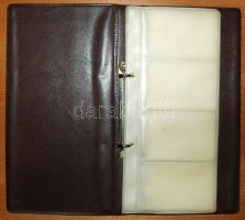 Telefonkártya gyűrűs berakó 40 férőhellyel