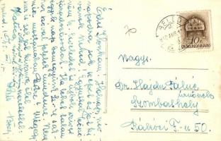 1940 Beled, Barthodeiszky kastély, hintó, hátoldalon családi levél. photo