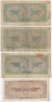 Szovjetunió 1938. 1R + 3R (3x) T:III
Soviet Union 1938. 1 Ruble + 3 Rubles (3x) C:F