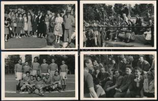 1941 Nyíregyháza, életképek, 6 db fotó, 9×14 és 8,5×6 cm