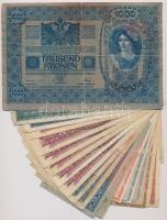 ~20db-os vegyes magyar korona, pengő és forint bankjegy tétel T:II-III-