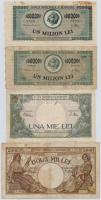 Románia 1941-1952. 8db vegyes bankjegy T:III,III- Romania 1941-1952. 8pcs of various banknotes C:F,VG