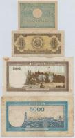 Románia 1941-1952. 8db vegyes bankjegy T:III,III-
Romania 1941-1952. 8pcs of various banknotes C:F,...