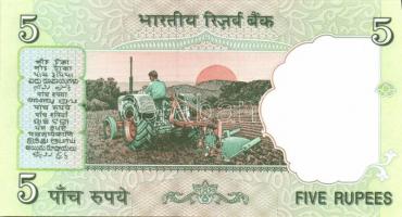 India 1996-2002. 5R, 10R, 20R, 50R, 100R egy kivételével komplett sor! T:I