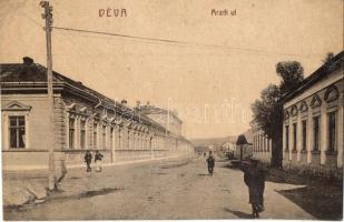 Déva, Deva; Aradi út. W. L. 503. / street view (r)