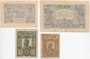 Románia 1917. 25b + 50b + 1920. 1L + 2L T:III
Romania 1917. 25 Bani + 50 Bani + 1920. 1 Leu + 2 Lei...