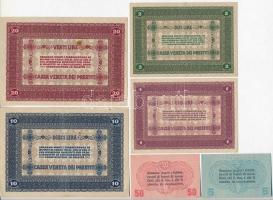 Olaszország / Velence / Osztrák-magyar megszállás 1918. 5c + 50c + 1L + 2L + 10L + 20L T:II,III 
It...