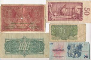 Csehszlovákia 1919. 20K + 1944. 100K + 1961. 5K + 1964. 50K + 1970. 20K T:III,IV ly.
Czechoslovakia...