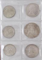 36db-os vegyes magyar és külföldi ezüst érme gyűjtemény albumba rendezve, közte 1879KB 1Ft Ag "...