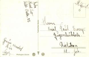 Grad no recht! / WWII Swiss military humorous art postcard + Feldpost s: Naef