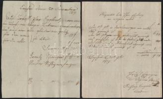 1817  4 db régi számla