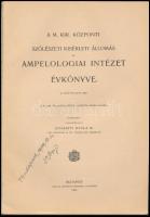 1908 A M. Kir. Központi Szőlészeti Kísérleti Állomás és Ampelologiai Intézet évkönyve. II. évf. 1907...