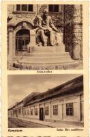 Komárom, Komárno; Jókai Mór szülőháza, Jókai szobor / Jókais birthplace and statue (EK)