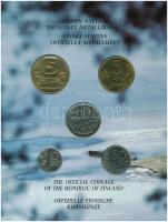 Finnország 1992. 10p - 5M (5xklf) forgalmi sor karton tokban T:1
Finland 1992. 10 Pennia - 5 Markka...