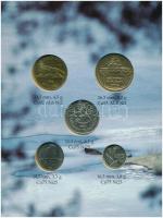 Finnország 1992. 10p - 5M (5xklf) forgalmi sor karton tokban T:1
Finland 1992. 10 Pennia - 5 Markka...