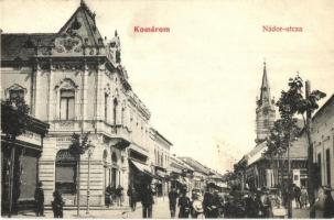 Komárom, Komárno; Nádor utca, Elbert Ignácz üzlete. E. D. K. Pannonia / street view, shops (EK)