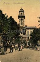 Komárom, Komárno; Klapka tér, Klapka György szobor, Városháza. L. H. Pannonia / square, statue, town hall (EB)