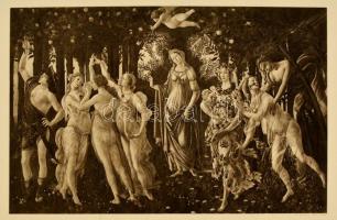 cca 1900 Botticelli: A tavasz, heliogravűr, papír, jelzett, 29×41,5 cm