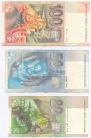 Szlovákia 1993. 50K + 2001. 100K + 2004. 20K T:III
Slovakia 1993. 50 Korun + 2001. 100 Korun + 2004...