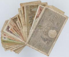 27db-os vegyes külföldi bankjegy tétel, közte Bulgária, Csehszlovákia, Jugoszlávia, Románia, Szerbia...