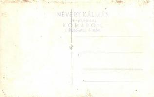 Komárom, Komárno; Osztrák-magyar katonák csoportképe gépfegyverekkel / WWI Austro-Hungarian K.u.K. s...