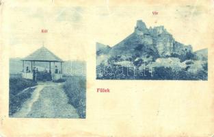1912 Fülek, Filakovo; Kút, Vár. W. L. 645. / well, spring, castle (kis szakadás / small tear)