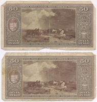1945. 50P (4x) T:III,III-
