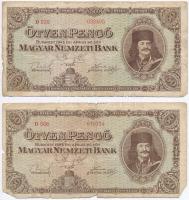 1945. 50P (4x) T:III,III-