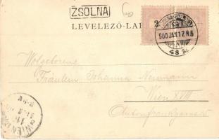 1900 Zsolna, Sillein, Zilina; Budatin vár, kastély. Nürnberg Ármin kiadása / Budatín castle (EK)