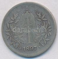 Ausztria 1897. 1K Ag "Ferenc József" T:2-,3
Austria 1897. 1 Corona "Franz Joseph&quo...