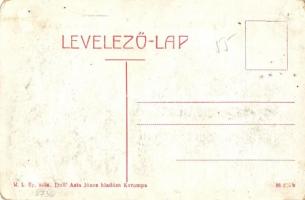 Korompa, Krompach; Erzsébet királyné tér, Római katolikus templom, Dall' Asta János üzlete és s...