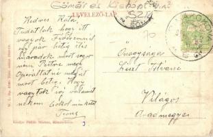 Rimakokova, Kokava nad Rimavicou; Vasútállomás, gőzmozdony, vonat, létra. W. L. Bp. 4780. Kiadja Pol...